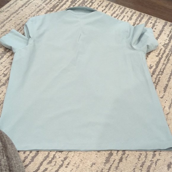 Lululemon WovenAir Popover Shirt Silver Blue - Picture 10 of 11